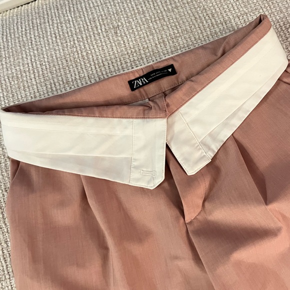 Zara Light Pink Menswear style pants - Picture 3 of 6